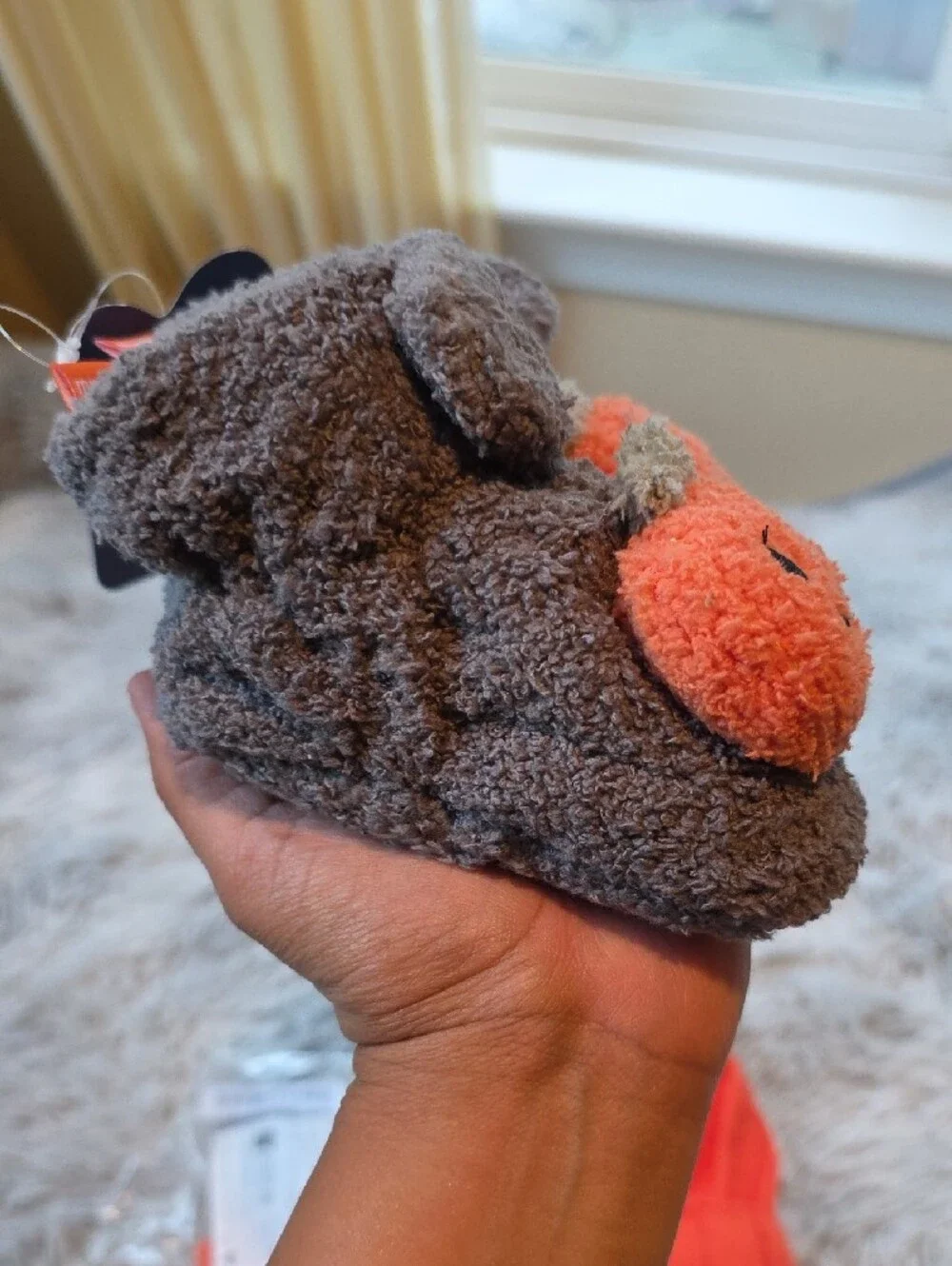 🎃Kids Orange Pumpkin Hat Seasonal Knit & Jack-O'-Lantern Beanies Pumpkin Slippe